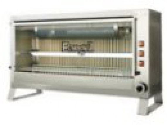 Girarrosto a gas Elba 18/P 3 aste cm.96 per 18 polli.
